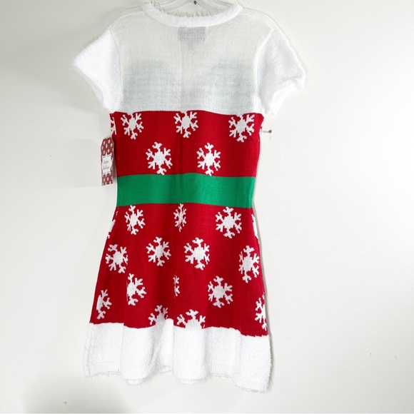CHRISTMAS present wrapped up SNOWFLAKE dress party costume NWT size SMALL - Picture 8 of 9
